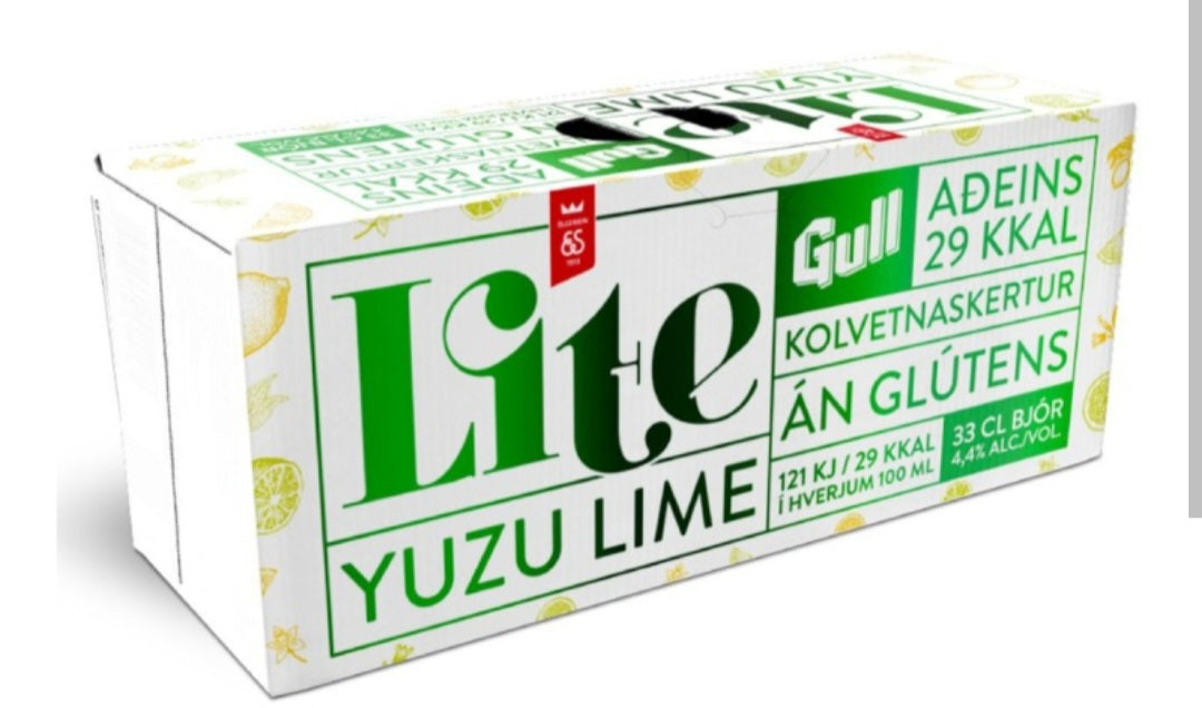 Egils Gull Lite Yuzu Lime 10 x 0,33 l.