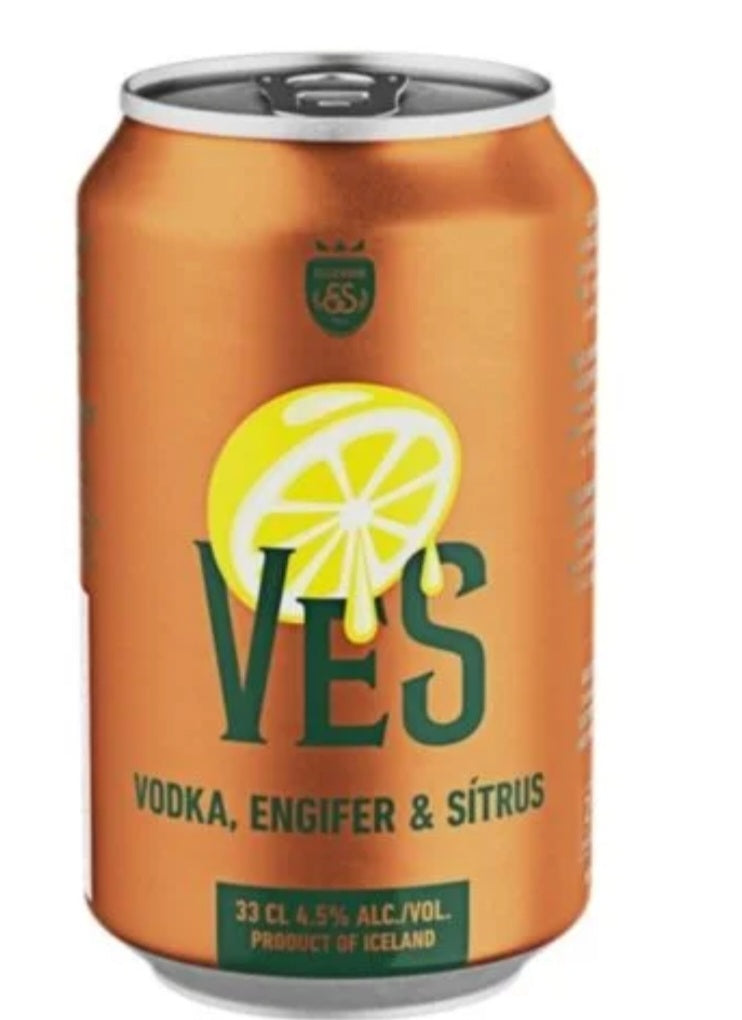 VeS vodka, engifer og sítróna 6 X 0,33 l.